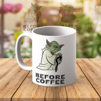 Baby Yoda Before After Coffee Solja
