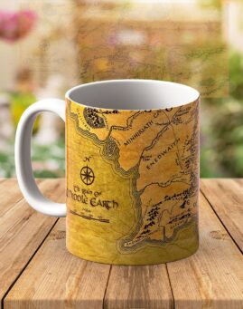Lord of the Rings Gospodar Prstenova Middle Earth Mapa Srednje Zemlje Solja