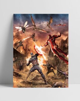 Civil War comic Poster