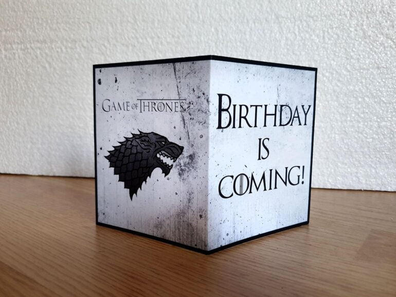 Game of Thrones Stark Cestitka za rodjendan 3