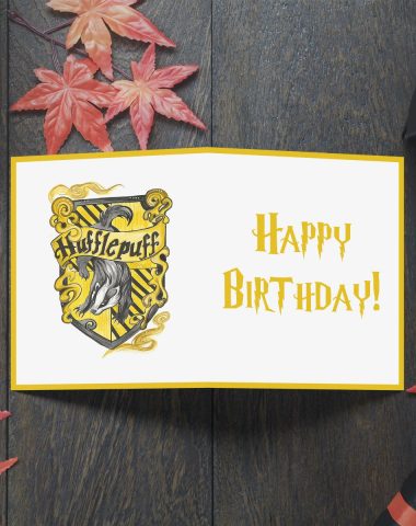 Harry Potter Hufflepuff Cestitka za rodjendan
