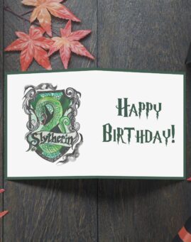 Harry Potter Slytherin Cestitka za rodjendan