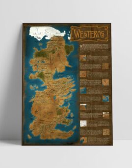 GoT Westeros 32x45cm poster