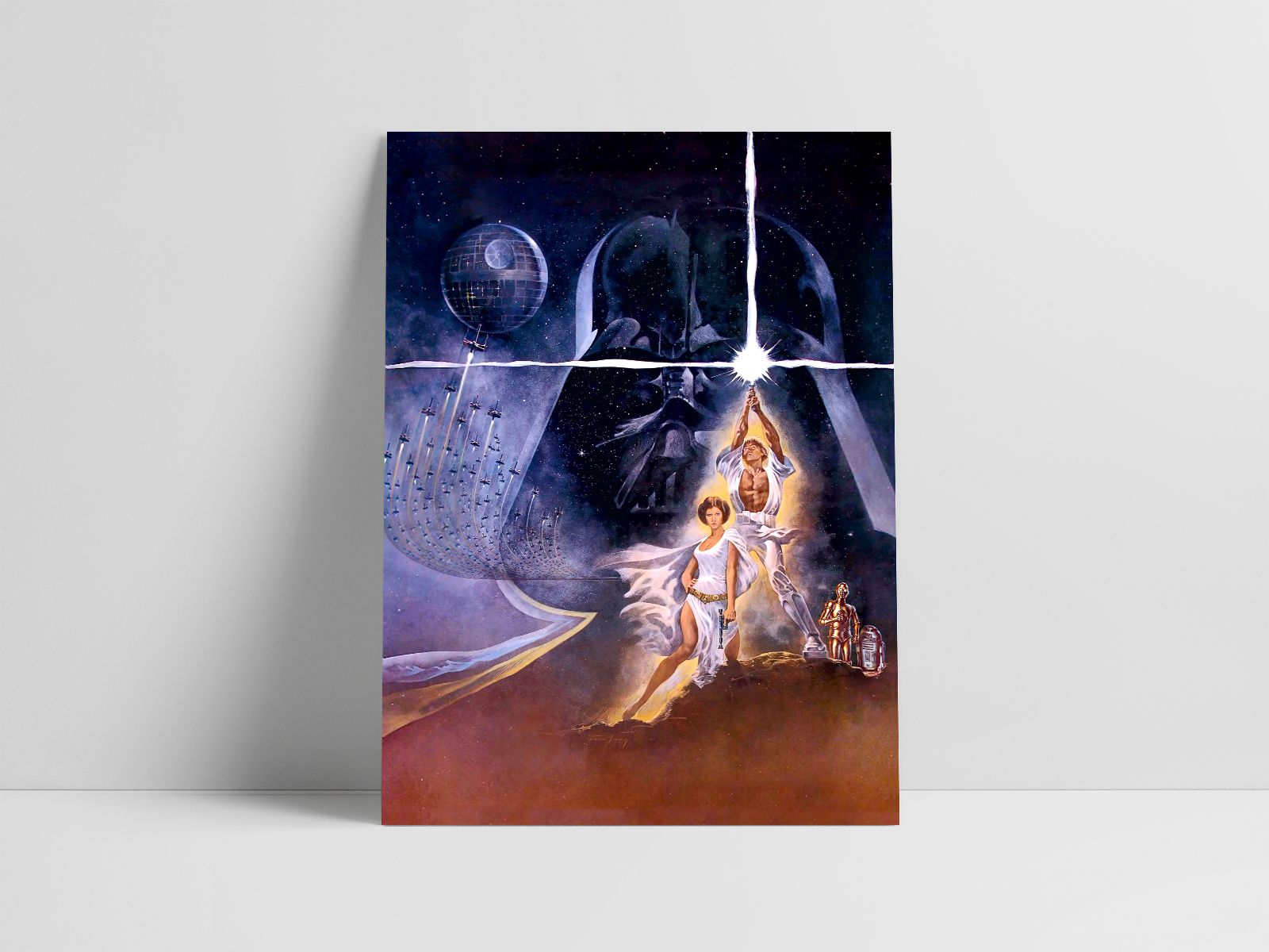 Star Wars Episode 4 A New Hope Retro poster Star Wars Episode 4 A New Hope Retro poster