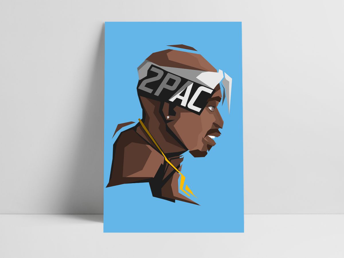 2pac minimal muzicki poster 2pac minimal muzicki poster