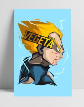 Dragon Ball Majin Vegeta minimal poster