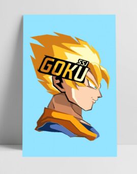 Dragon Ball SSJ Goku minimal poster