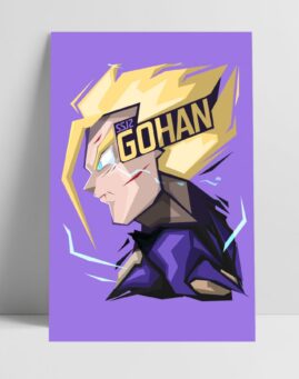 Dragon Ball SSJ2 Gohan minimal poster