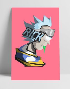 Rick and Morty Doc Rick minimal poster