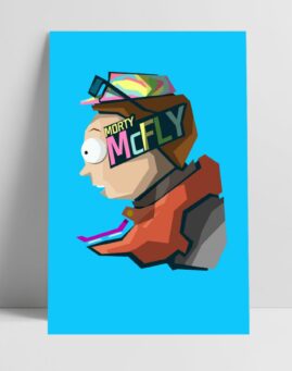 Rick and Morty Morty McFly minimal poster
