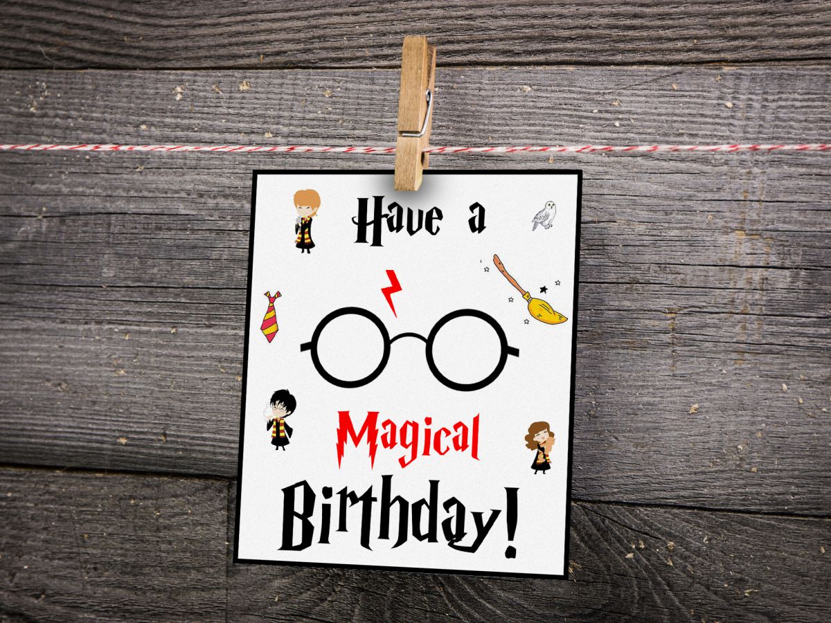 Harry Potter Magical Birthday cestitka Harry Potter Magical Birthday cestitka