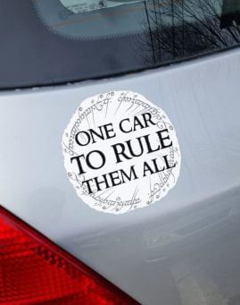 Lord of the Rings One Car Nalepnica Stiker za Auto