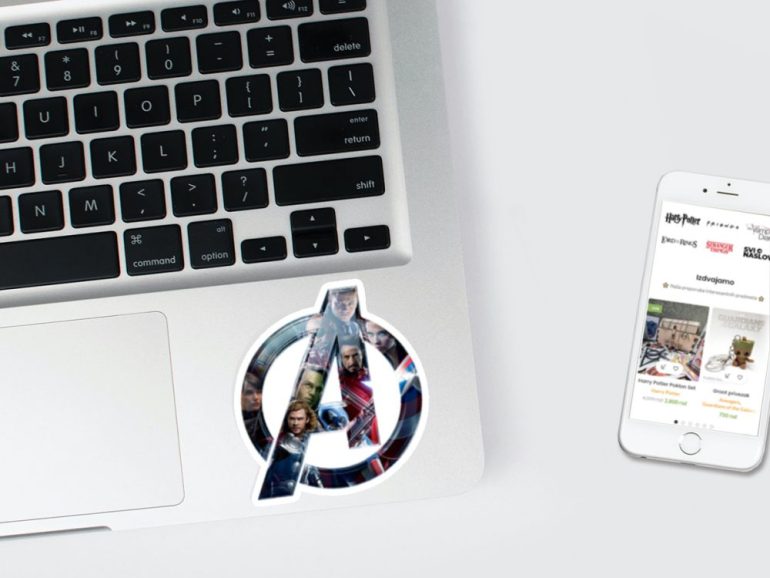 Avengers A 3 stiker za laptop