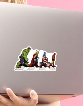 Avengers Beatles 1 stiker za laptop