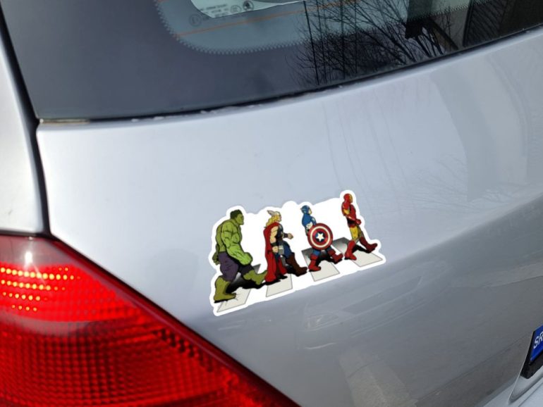Avengers Beatles 2 stiker za laptop