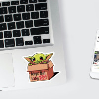 Baby Yoda Adopt 3 stiker za laptop
