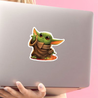 Baby Yoda st 1 stiker za laptop