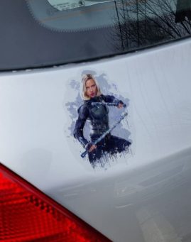 Black Widow Splash 2 stiker za laptop