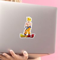 DBZ Goku SSJ2 1 stiker za laptop
