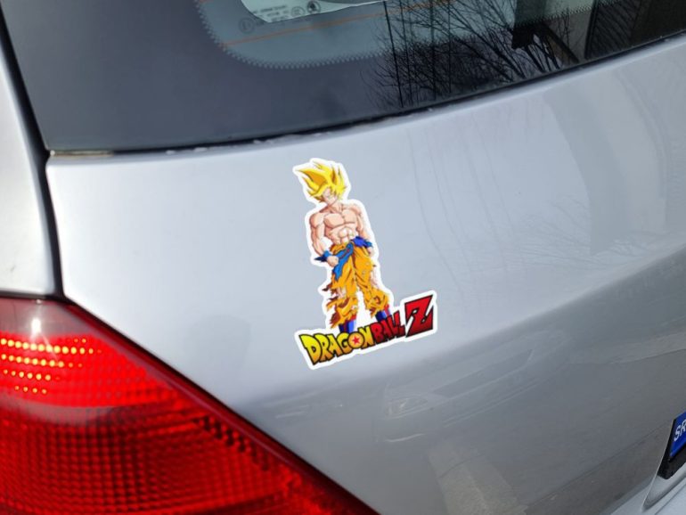 DBZ Goku SSJ2 2 stiker za laptop