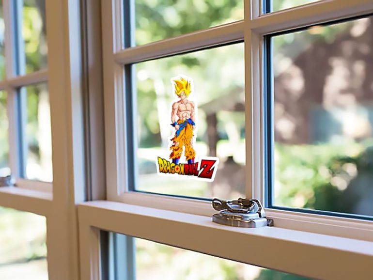 DBZ Goku SSJ2 4 stiker za laptop