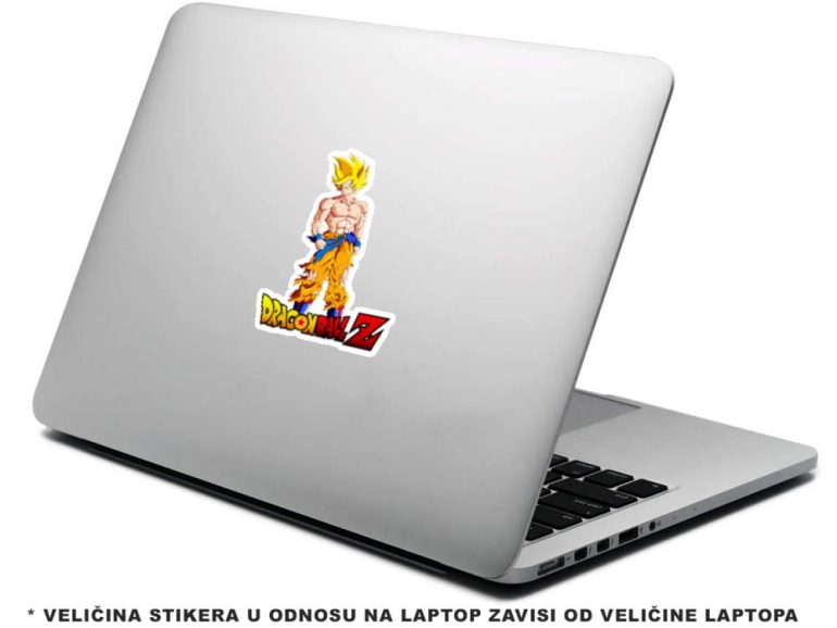 DBZ Goku SSJ2 5 stiker za laptop