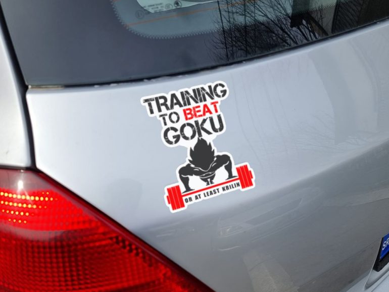 DBZ Training to Beat Goku 2 stiker za laptop