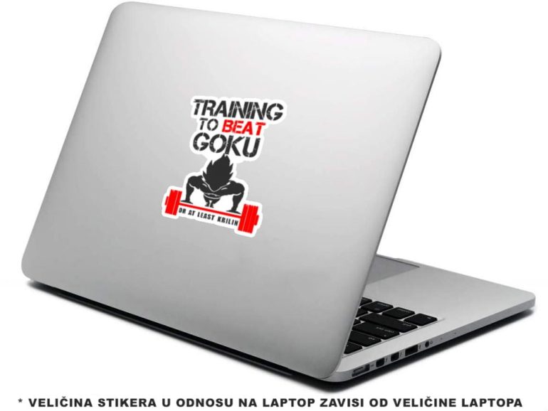 DBZ Training to Beat Goku 5 stiker za laptop