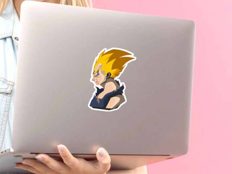 DBZ Vegeta 1 stiker za laptop