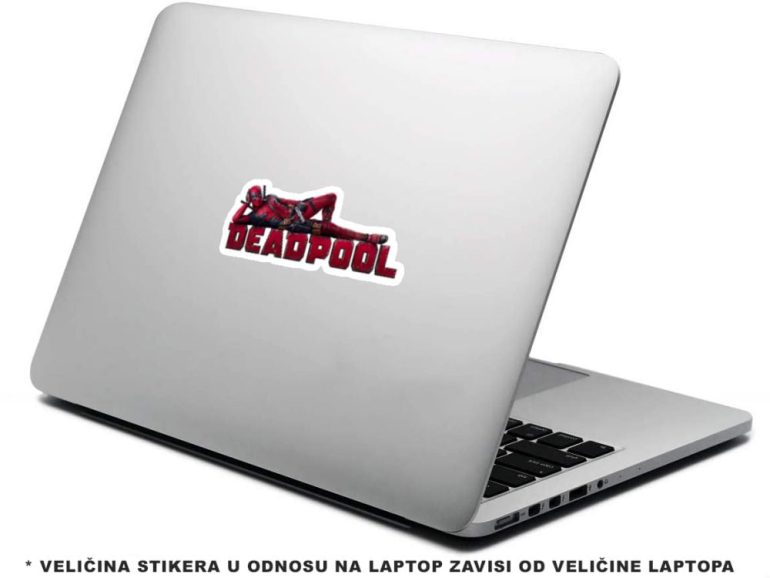 Deadpool lezi 5 stiker za laptop
