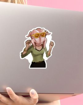 Friends Monica 1 stiker za laptop