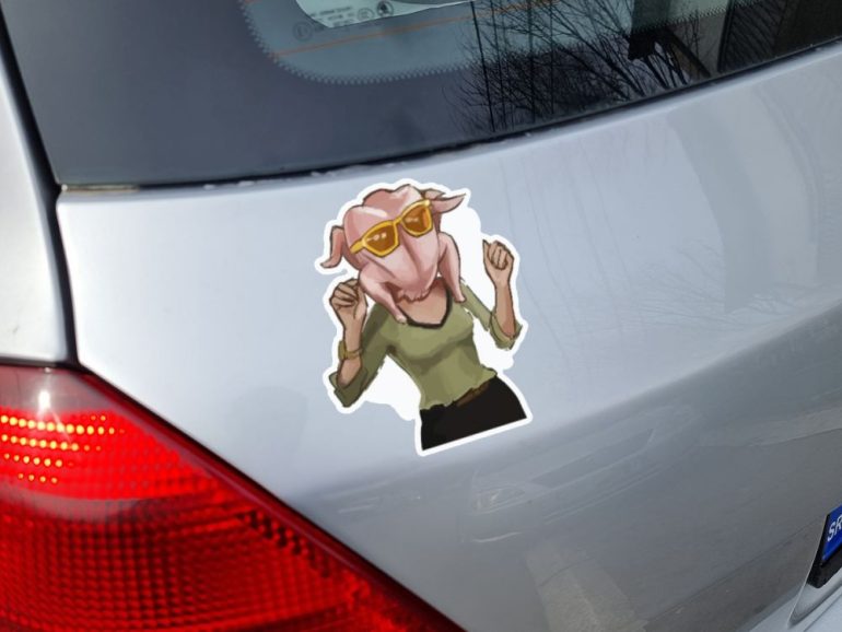 Friends Monica 2 stiker za laptop