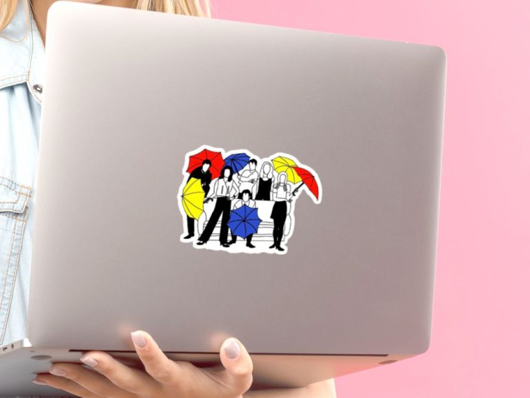 Friends Stiker 1 stiker za laptop