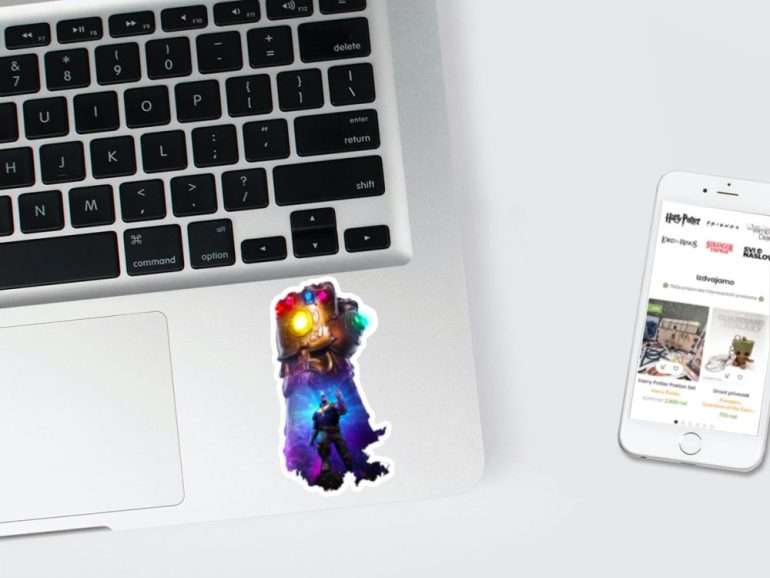 Gauntlet 3 stiker za laptop