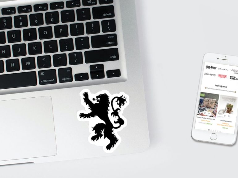 GoT Lannister 3 stiker za laptop