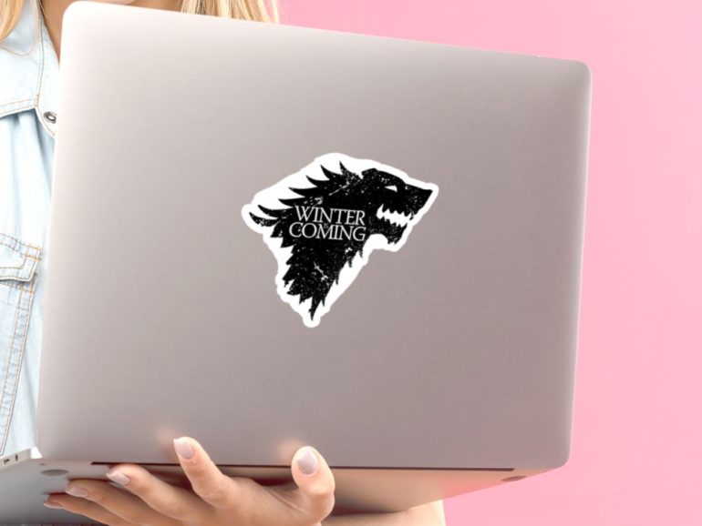 GoT Stark 1 stiker za laptop