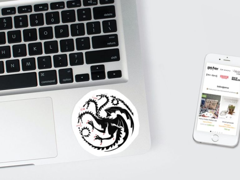 GoT Targaryen 3 stiker za laptop