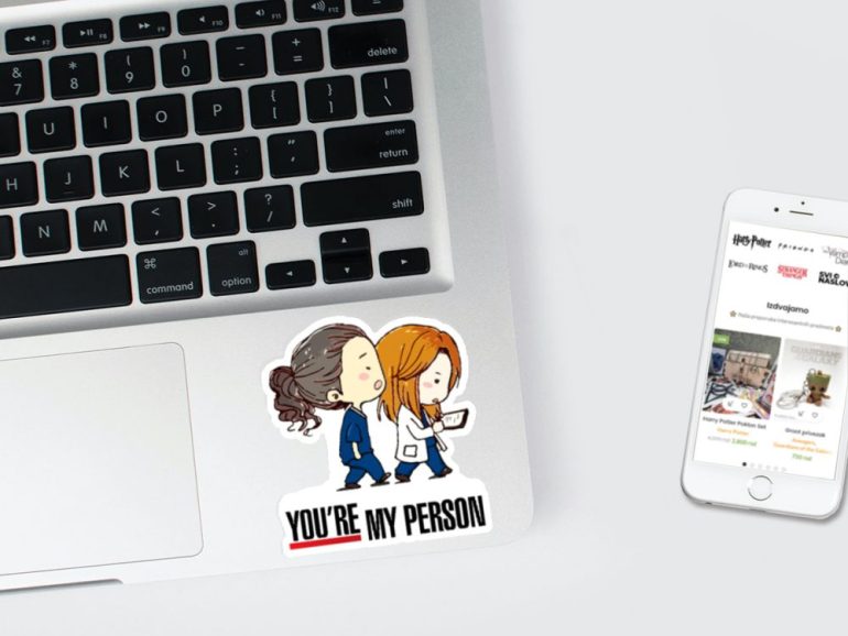 Greys Anatomy My Person 3 stiker za laptop