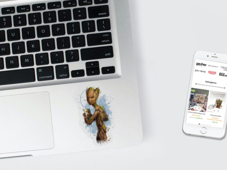 Groot Splash 3 stiker za laptop
