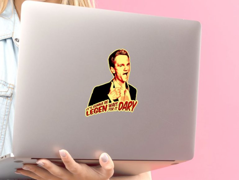 HIMYM Barney Legendary 1 stiker za laptop