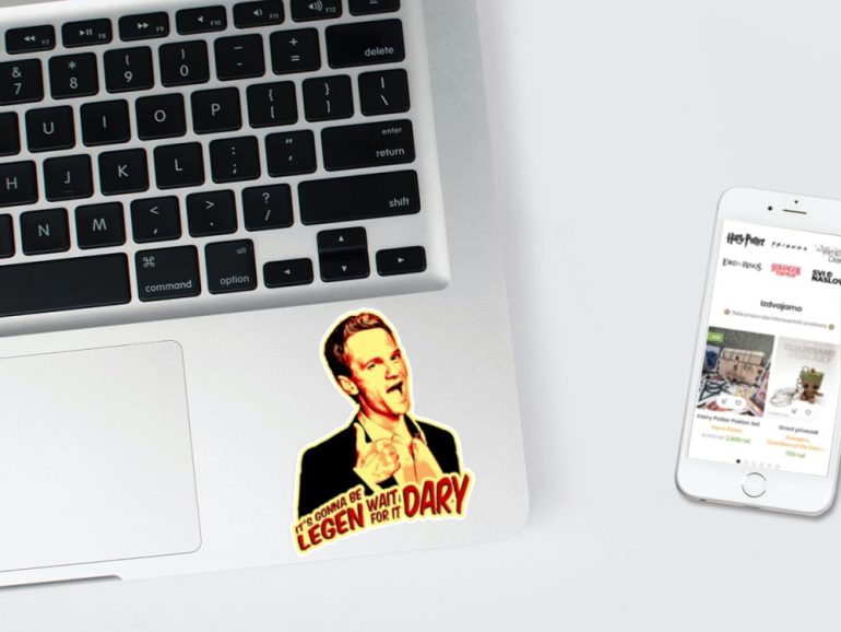 HIMYM Barney Legendary 3 stiker za laptop