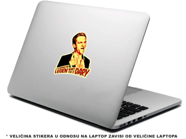 HIMYM Barney Legendary 5 stiker za laptop