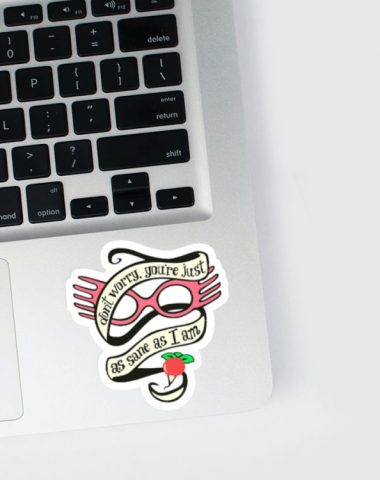 Harry Potter Just As Sane 3 stiker za laptop
