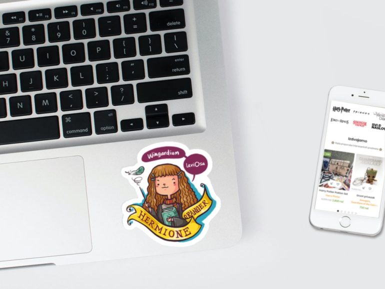 Harry Potter Leviosa 3 stiker za laptop