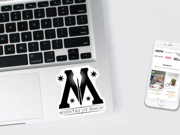 Harry Potter Ministry 3 stiker za laptop