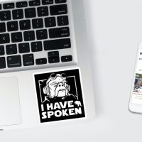 I have spoken 3 stiker za laptop