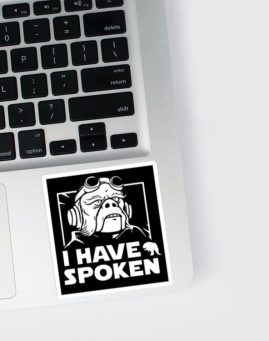 I have spoken 3 stiker za laptop