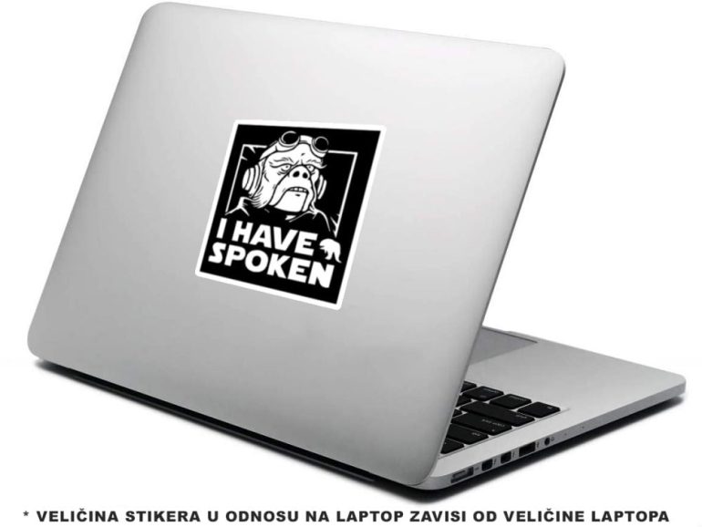 I have spoken 5 stiker za laptop