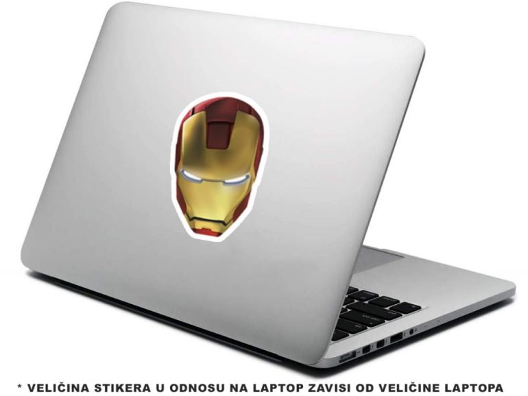 Iron Man Glava 5 stiker za laptop