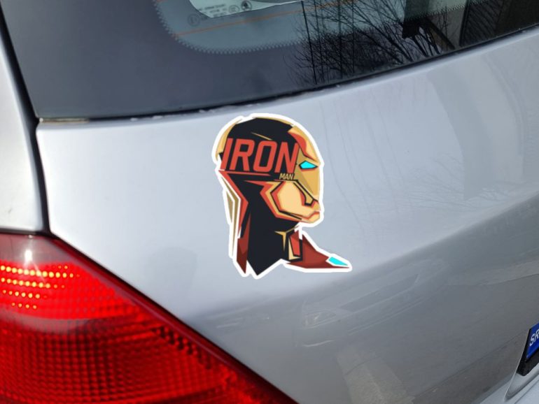 Iron Man Min 2 stiker za laptop